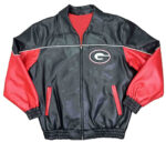 Vintage-G-III-Georgia-Bulldogs-Bomber-Leather-Jacket