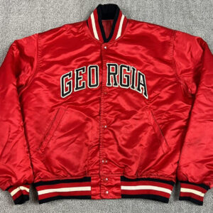 Vintage-Georgia-Bulldogs-Red-Satin-Jacket