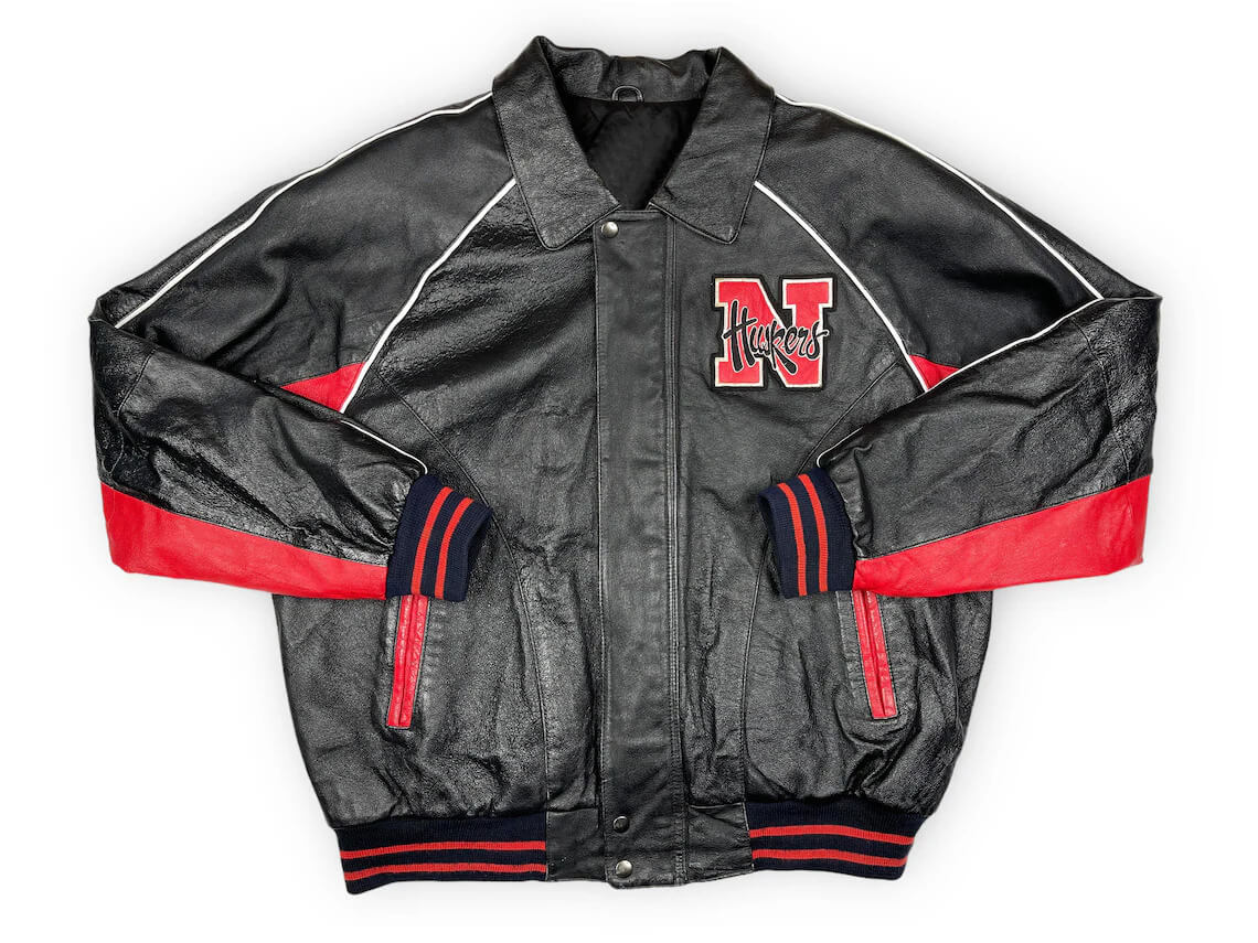 Vintage-NCAA-Nebraska-Cornhuskers-Leather-Jacket-1 Vintage-NCAA-Nebraska-Cornhuskers-Leather-Jacket