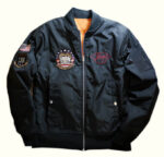 Betty Boop Black Low Blow Knuckle USA Bomber Jacket