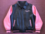 Betty Boop Black Pink Cartoon Leather Jacket