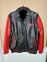 Betty Boop Black Red Cartoon Leather Jacket