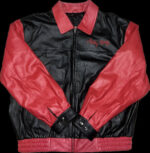 Betty Boop Black Red USA Leather Jacket