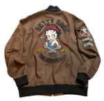 Bown Betty Boop The Brave Man Suede Leather Jacket