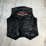 Harley Davidson Betty Boop Black Leather Vest