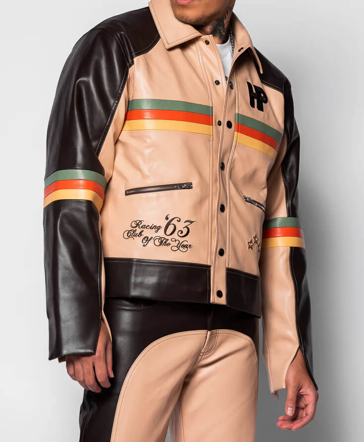 Horse Power Racing Team Multi Leather Jacket (3) Horse Power Racing Team Multi Leather Jacket