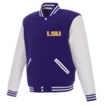 NCAA-LSU-Tigers-Purple-And-White-Varsity-Jacket