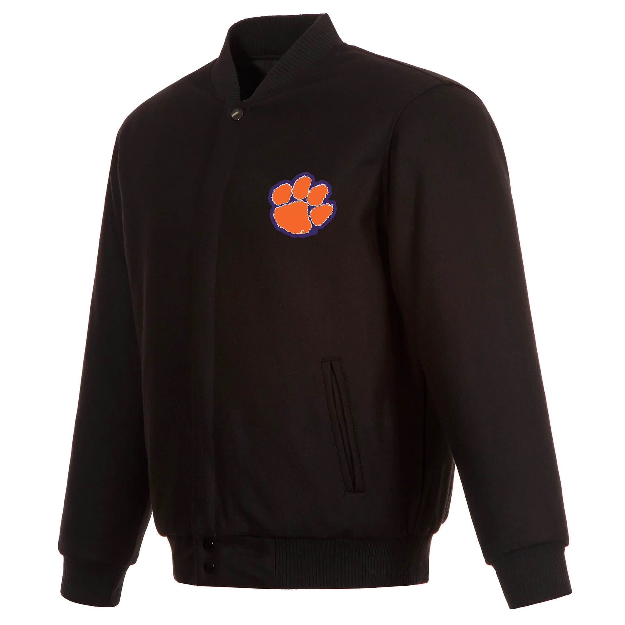 NCCA-Clemson-Tigers-Black-Wool-Jacket-1 NCCA-Clemson-Tigers-Black-Wool-Jacket