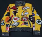 NFL-Collage-Yellow-Jeff-Hamilton-Wool-Jacket