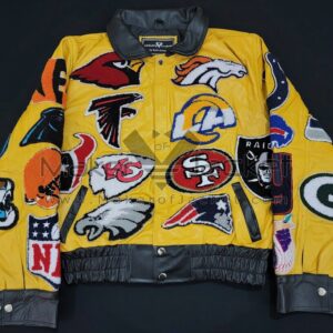 NFL-Collage-Yellow-Jeff-Hamilton-Wool-Jacket