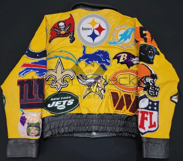 NFL-Collage-Yellow-Jeff-Hamilton-Wool-Jacket