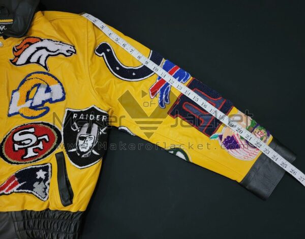 NFL-Collage-Yellow-Jeff-Hamilton-Wool-Jacket