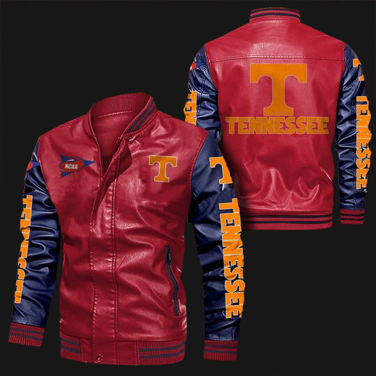 Tennessee-Volunteers-Red-Blue-Leather-Bomber-Jacket-1 Tennessee-Volunteers-Red-Blue-Leather-Bomber-Jacket