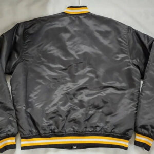 Vintage 80's Missouri Tigers Black Satin Jacket