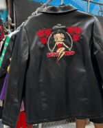 Vintage 90s Black The Classic Betty Boop Leather Jacket