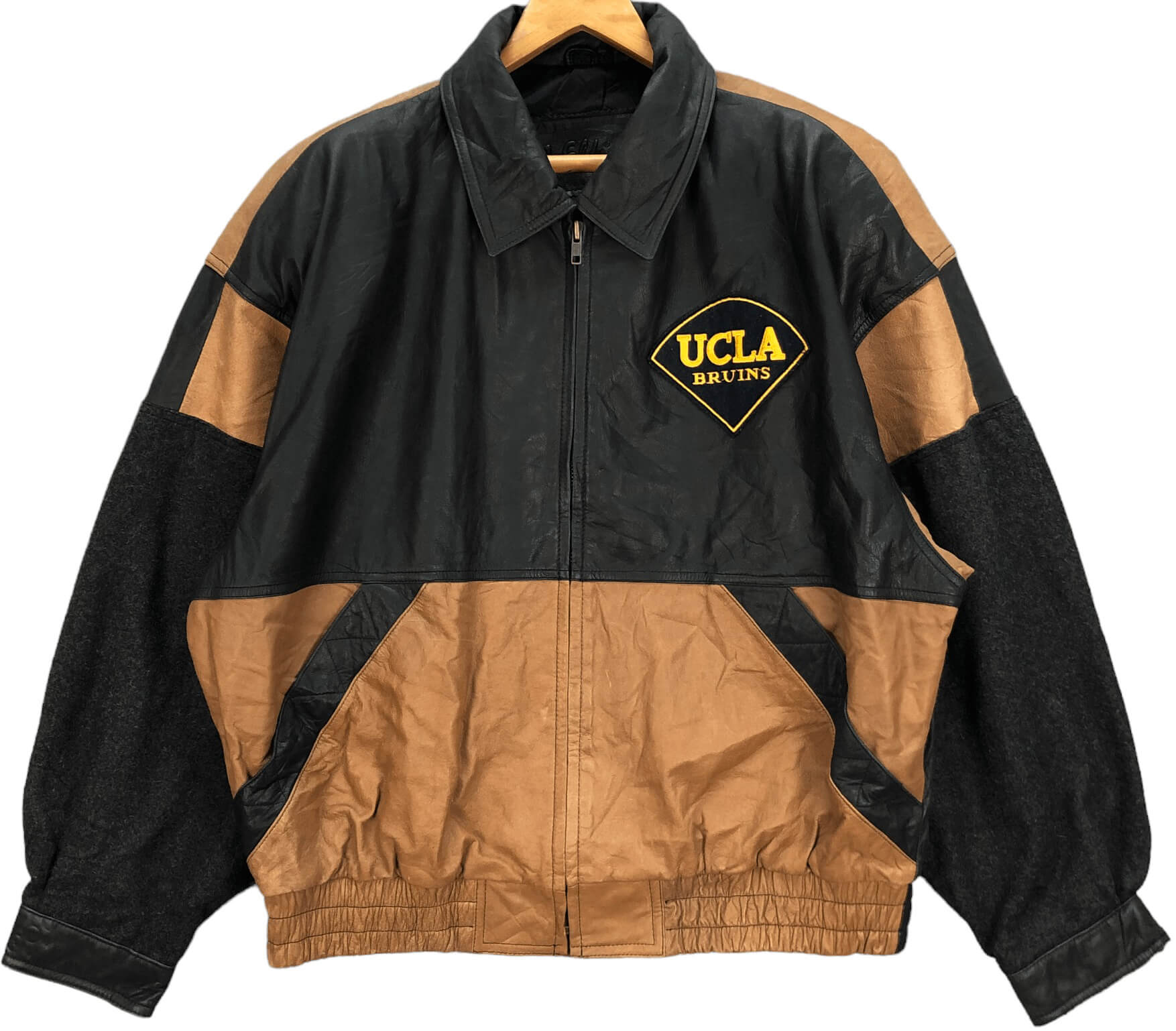 Vintage Alamo Uomo Ucla Bruins Wool Leather Jacket Maker of Jacket