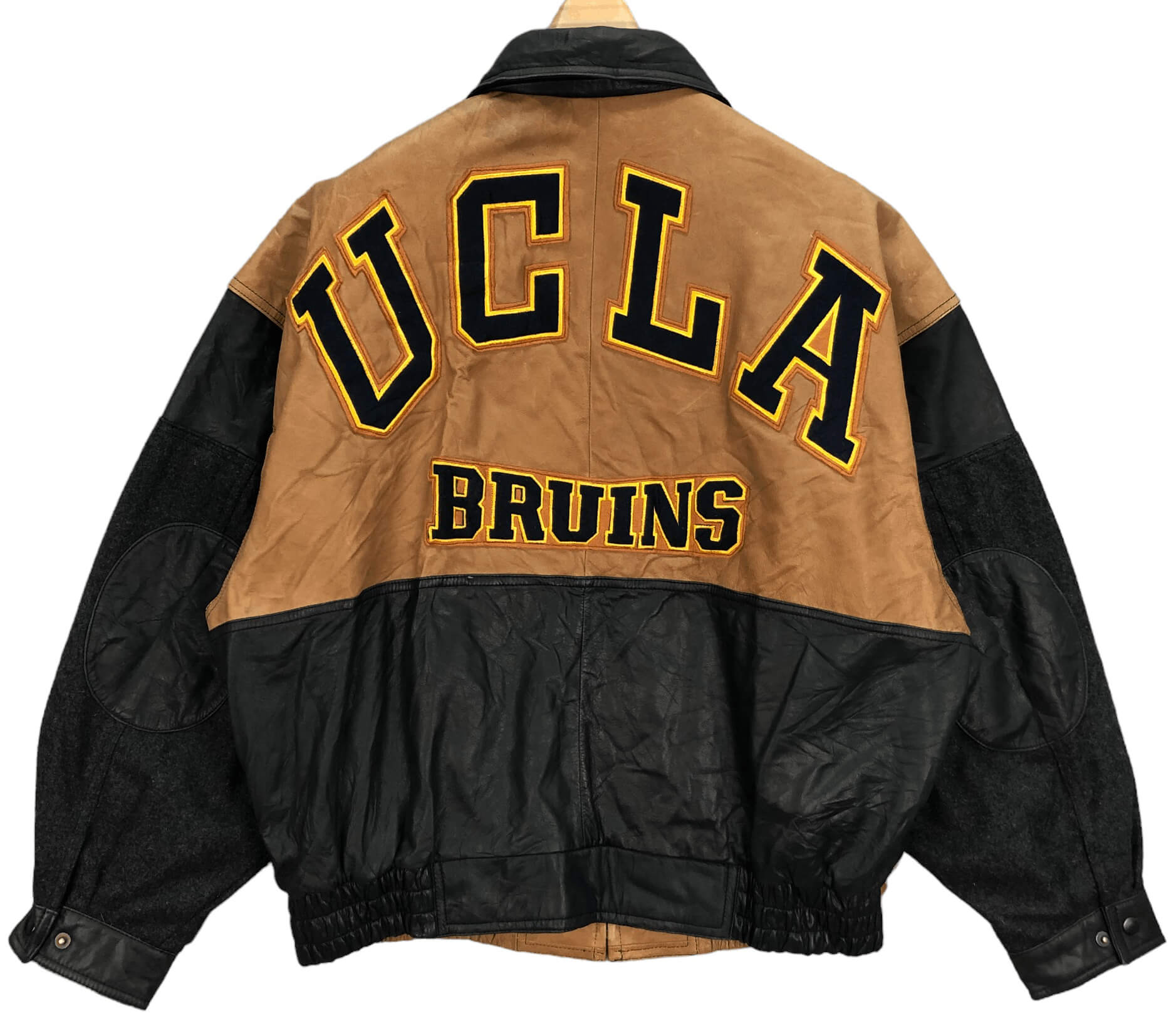 Vintage Alamo Uomo Ucla Bruins Wool Leather Jacket Maker of Jacket
