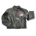 Vintage Betty Boop and Pudgy Black Leather Jacket