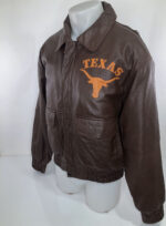 Vintage-University-Of-Texas-Longhorns-Brown-Leather-Jacket