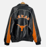 Vtg-90's-University-Of-Texas-Longhorns-Leather-Jacket
