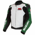 White-Green-Suzuki-Motorcycle-Leather-Jacket