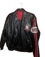 Betty Boop Born Wild Black Leather Jacket