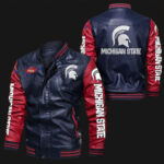 Blue-Red-Michigan-State-Spartans-Leather-Bomber-Jacket