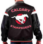 CFL-Calgary-Stampeders-Black-Leather-Varsity-Jacket