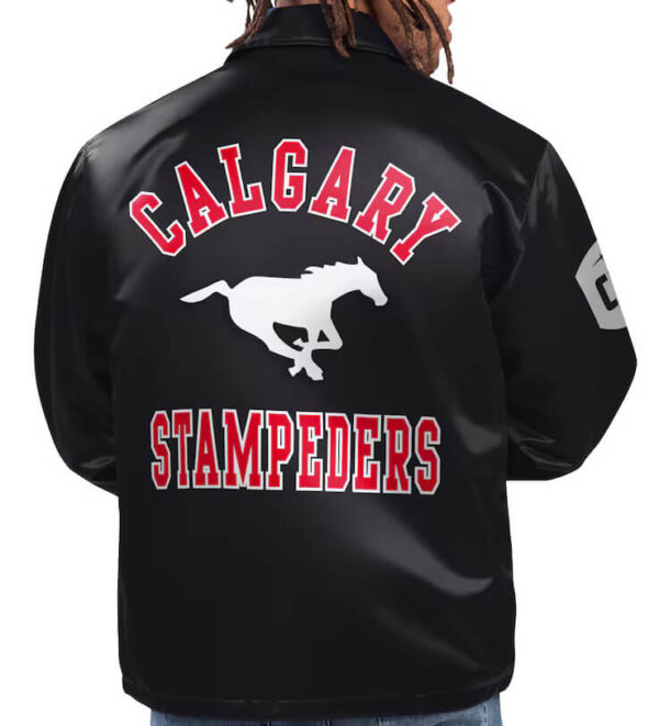 CFL-Calgary-Stampeders-Option-Route-Black-Satin-Jacket