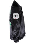 CFL-Saskatchewan-Roughriders-Sideline-Black-Satin-Jacket