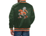 Green Miami Hurricanes Classic Satin Jacket