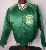 Green-Vintage-Michigan-State-Spartans-Satin-Jacket
