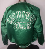 Green-Vintage-Michigan-State-Spartans-Satin-Jacket