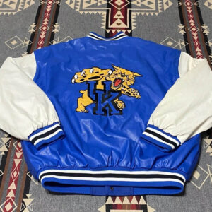 Kentucky Wildcats Blue Vintage NCAA Varsity Jacket