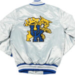 Kentucky Wildcats NCAA White Satin Jacket