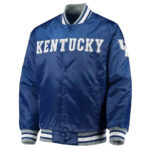 Kentucky Wildcats O Line Blue Satin Jacket