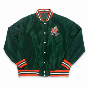 Miami Hurricanes Retro Sebastian Green Jacket