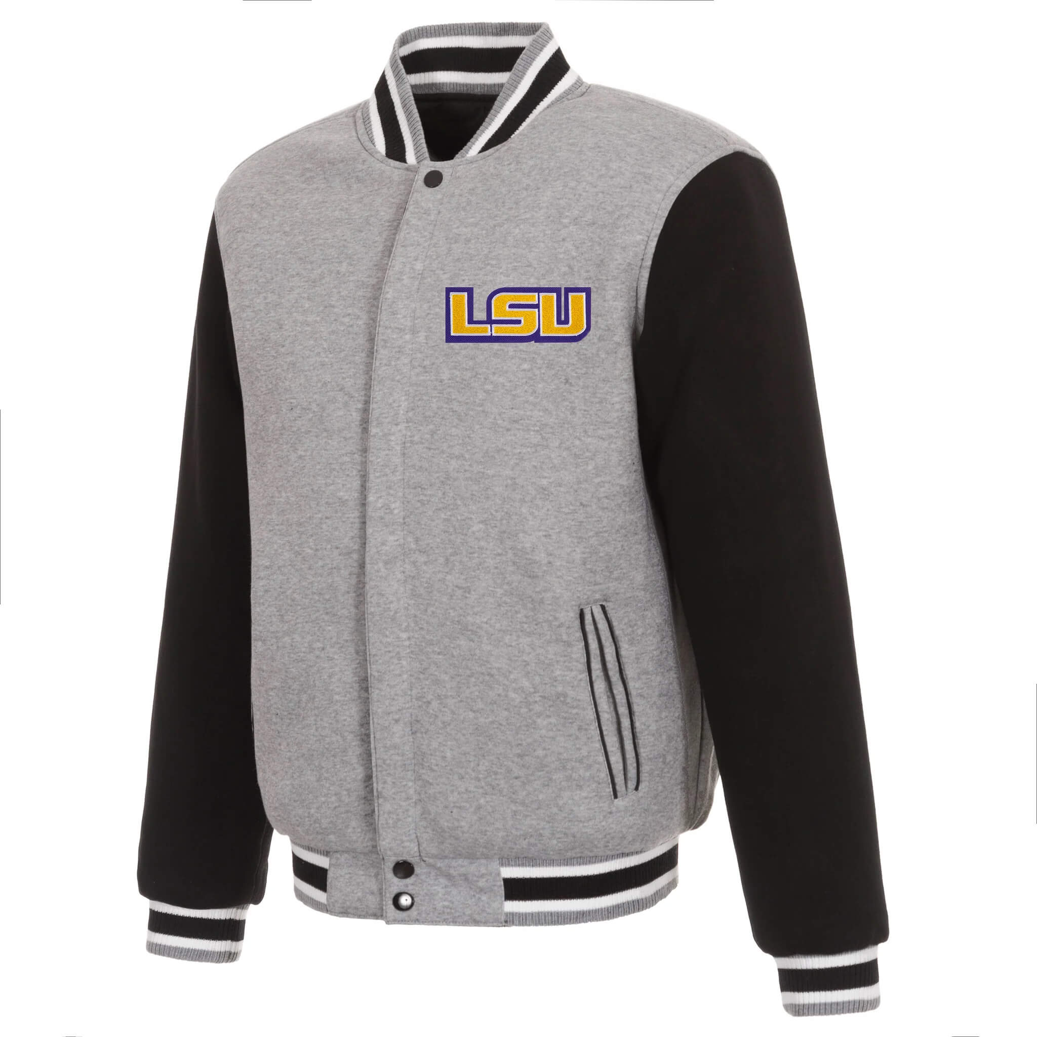 NCAA-Gray-Black-LSU-Tigers-Wool-Jacket-1 NCAA-Gray-Black-LSU-Tigers-Wool-Jacket