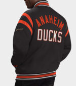 NHL Anaheim Mighty Ducks NHL Black Bomber Jacket