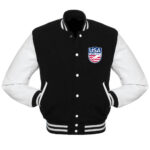 USA-Cricket-Team-Black-And-White-Varsity-Jacket