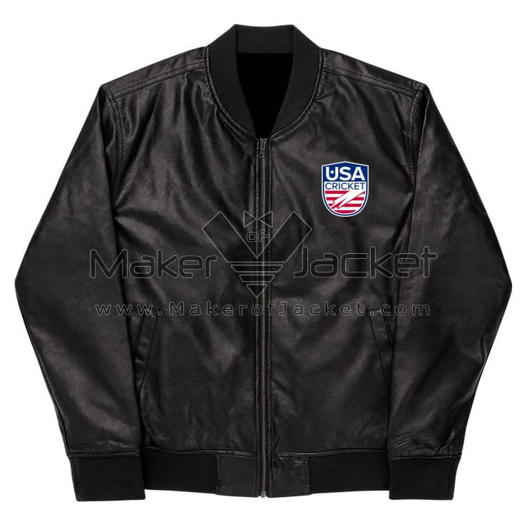 USA-Cricket-Team-Black-Leather-Varsity-Jacket-1 USA-Cricket-Team-Black-Leather-Varsity-Jacket