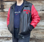 Vintage Betty Boop Black Red Leather Jacket