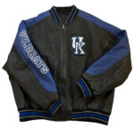 Vintage Kentucky Wildcats Black Blue Leather Jacket