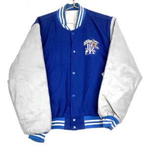 Vintage Kentucky Wildcats Blue White NCAA Varsity Jacket