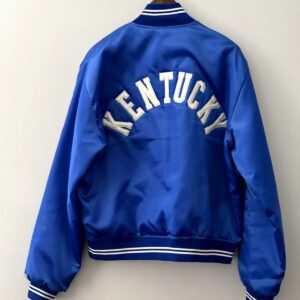 Vintage Kentucky Wildcats NCAA Blue Satin Jacket