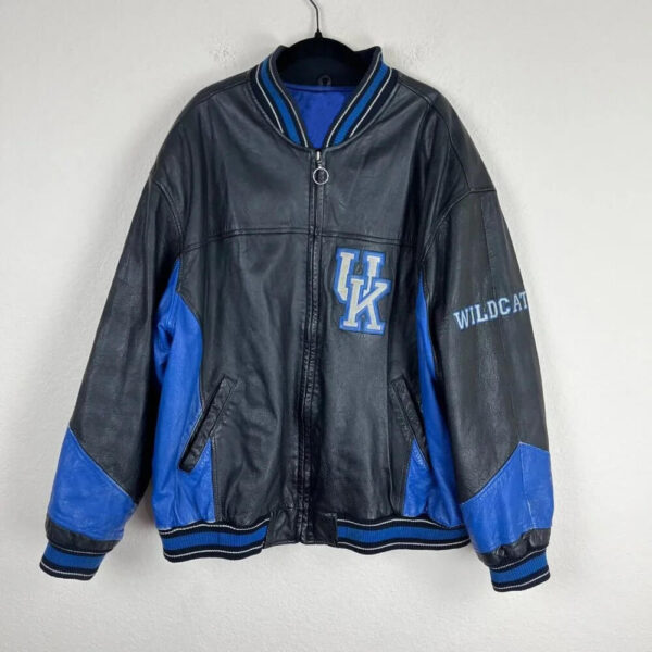 Vintage Kentucky Wildcats NCAA Leather Jacket