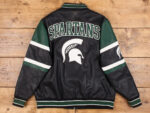 Vintage-Michigan-State-Spartans-Bomber-Leather-Jacket