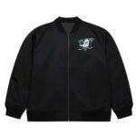 Anaheim Mighty Ducks NHL Black Satin Jacket