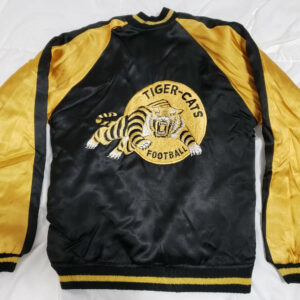Black-Yellow-Hamilton-Tiger-Cats-Football-Satin-Jacket