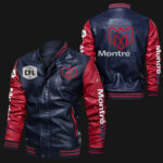 Blue-Red-Montreal-Alouettes-CFL-Leather-Bomber-Jacket